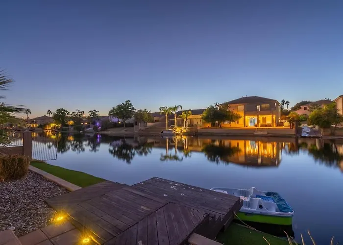 Waterfront With Pool Hot Tub Lounge Area Villa